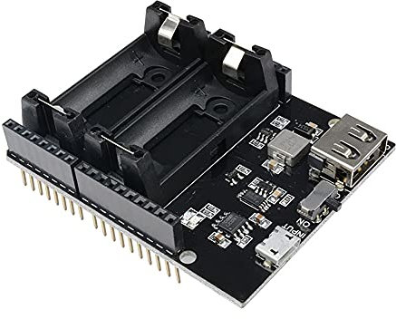 RAKSTORE ESP8266 ESP32 Power Supply Rechargeable Dual 16340 Lithium Battery Charger Shield Module for Arduino