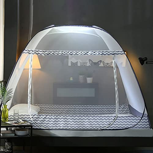 Hengqiyuan Moskitonetz Bett Pop Up - Schützen Sie Sich vor Mücken mit diesem praktischen und einfach aufzustellenden Bett-Moskitonetz,200×180×150 cm