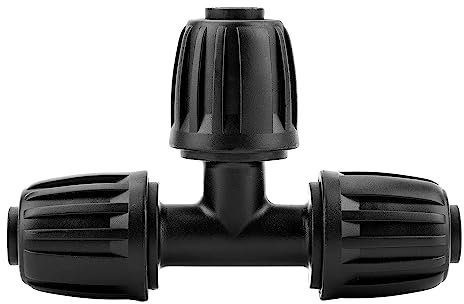 LUTER 12 Piezas 1/2 (1,27 cm) Accesorios de Riego Conectores en T, Kit de Herramientas de Accesorios de Riego por Goteo para (1/2 ID x0,6-0,63 OD) 16 mm Sistema de Riego por Goteo de Jardín