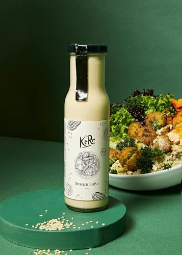 KoRo - Bio Sesam Soße 250 ml - Würzig-süßlicher Geschmack - Zu Gegrilltem und Salaten - Bio-Qualität