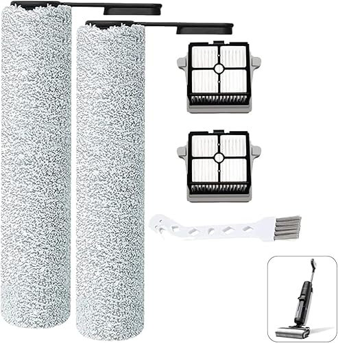 5 Stück Zubehörset für Tineco Floor One S7 Pro,Bürstenrolle und Filter für Tineco Floor One S7 Pro,Enthält 2 Filter,2 Hauptbürste,1 Reinigungswerkzeug