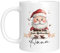 TassenTicker TASSENTICKER - Tasse zu Weihnachten - Weihnachtstasse - Personalisiert mit Namen - Kaffeetasse für jungen und Mädchen - Frohe Weihnachten - Weihnachts-Deko (Weihnachtsmann)