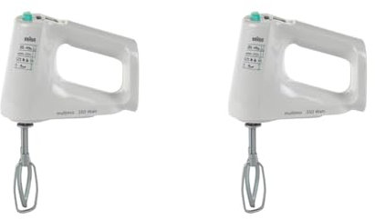 Klein Theo 9623 Braun Handmixer I Batteriebetriebener Spiel-Mixer mit abnehmbaren Quirls I Inkl. Schalterattrappe I Spielzeug für Kinder ab 3 Jahren (Packung mit 2)