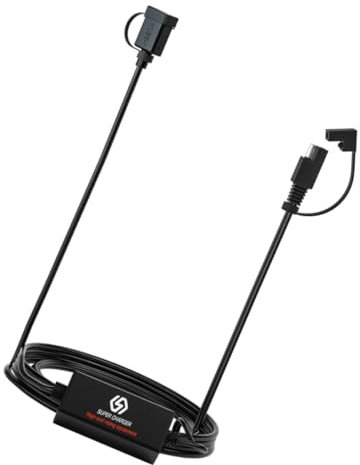 VICASKY Motorcycle Usb Charger Kit Sae to Usb Adapter Fast Charger for Smartphones Tablets Gps