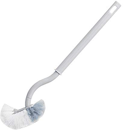 Eighosee Toilet Brush with Soft Bristle Toilet Brush Cleaning Brush WC Brush Cleaning Compact Handle