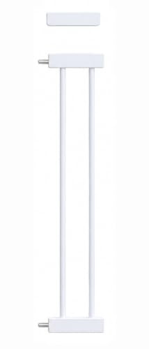 ALMAR Baby Verlängerung 14 cm weiß für Sicherheitsbarriere für Türen, Flure oder Treppen für Kinder oder Haustiere mit Sicherheitsverschluss