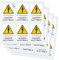 Pubblimania 24 Etichette adesive Quadro Elettrico in PVC - Etichette di servizio (24 Quadro Elettrico)
