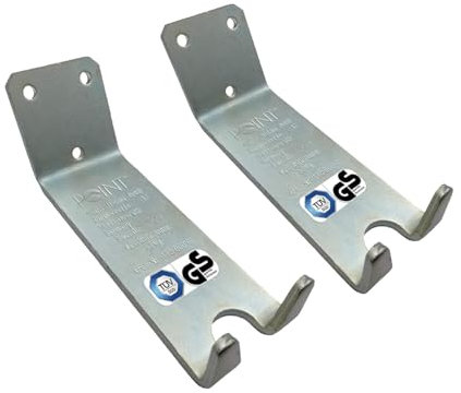 POINT Fahrrad Wandhalterung 2er Set mit Pedalaufhängung bis 30 kg - Fahrradaufhängung Wand inkl. Montagematerial für Keller & Garage - Stabile Fahrradhalterung aus Metall für Rennrad u.v.m.