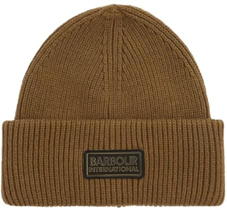 Barbour MHA0873-OL73 International Flex Beanie Mütze Olive Brown, OLIVE BROWN, One size