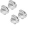 HOHOVYVY Rotary Knob, Cooker Face Burner Knobs, WB03X29315 Stainless Steel Gas Stove Knob (4 Pieces)