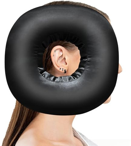 Piercing Kissen mit Loch,Donut Kissen Für Ohr gegen Ohrenschmerzen,Ohrkissen mit Ohrloch,Kissen Seitenschläfer,Weiches Piercing Kissen Ohrkissen,Ohrloch Piercing Kissen zur Schmerzlinderung im Ohr