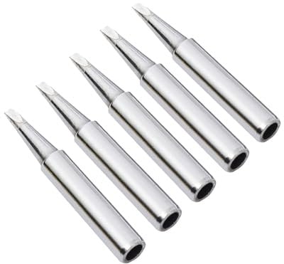 5Pcs Soldering Iron Tips, 900M Solder Tip Replacement for Weller, Solder Welding Replacement Tip Kit Use for Hakko, Radio Shack Solder Station etc (5PCS 900M-T-2.4D)