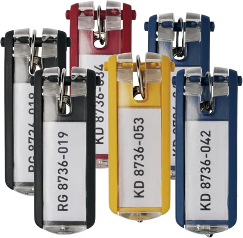 Durable Schlüsselanhänger Key Clip, einfach aufklappen & beschriften