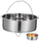 JECOMPRIS Vaporera Inoxidable para Verduras Diseño Ligero 304 de Usar Cesta de Vapor Multiusos para Cocinar al Vapor Compatible Ollas
