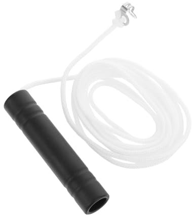 TIDTALEO Bathroom Light String Pull Cord Ceiling Fan Pendant Pull Handle Black Toilet Light Cord for Bathroom