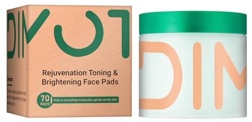 Toner Pads, 70 Stück Wattepads, beruhigendes Aufhellungspad, 8,5 x 9,3 cm Porenminimierer, ideal für Post-Cleansing, Toning, Pre-Make-up Prep, Hautpflege über Nacht und Reisen