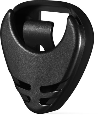 SAFIGLE Schwarzer Abs Gitarrenplektrumhalter für E-Gitarre mit Selbstklebender Rückseite Tragbar und Einfach zu Bedienen Fasst etwa 4 Plektren für Sicheres Gitarrenzubehör