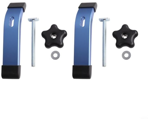 T-Nut-Klemmen-Set für Holzbearbeitung, M8 Gleitklemmen mit eloxiertem Aluminiumkörper, 162 mm Länge, kompatibel mit CNC-Machi, 2 Stück