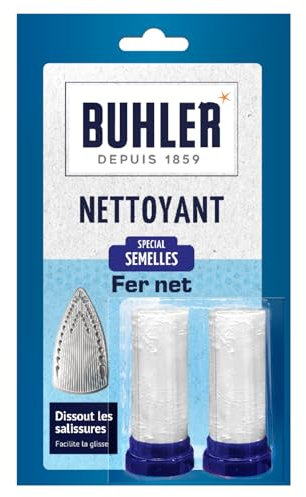 Buhler - Nettoyant fer à repasser - spécial semelles - 2 bâtonnets