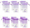 Geila 12pcs Sachet Empty Bags Purple Drawstring Gauze Cotton-ramie Sacks for Lavender, Spice and Herbs (Drawstring Bag)
