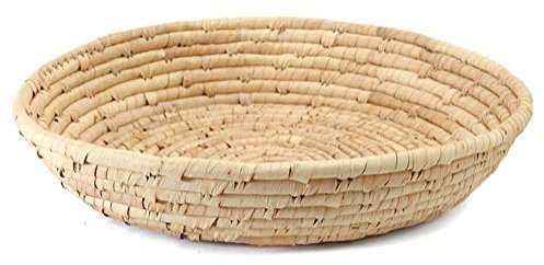ASK Korbschale geflochten rund Natur Palmblatt Fair Trade (Ø 33 cm)