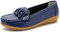 SMajong Donna Mocassini Scarpe di Guida Comfort Scarpe Pelle Classico Loafers 36 EU (Taglia di Scarpe 37)