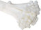 ERKO Fascette plastica bianche 150 x 2,5 mm 100 pezzi di cablaggio professionali Resistente allatemperature, Resistenza alla rottura 8 kg, forte
