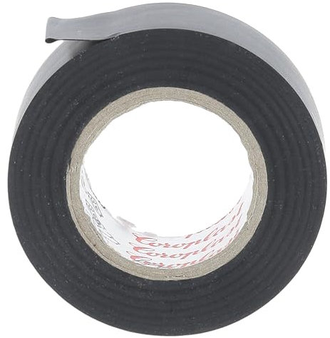 Ruban Adhésif PVC en Blister, 10m x 19mm x 0.15mm, Noir, Lot de 1