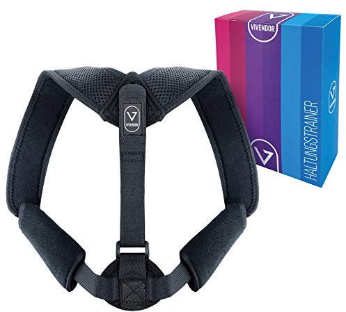 VIVENDOR Rücken Geradehalter | Haltungskorrektur Damen Herren, Haltungstrainer für Rückenkorrektur | Schultergurt Posture Corrector Back Straightener Rückenstabilisator Rückenhaltungskorrektur