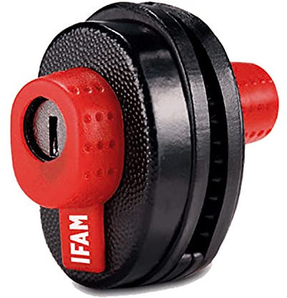 IFAM Gun Lock Cadenas universel avec clé pour gâchette d'arme, verrouillage pour pistolets, carabines et fusils de chasse, clé avec lumière LED pour situations de faible visibilité, protection