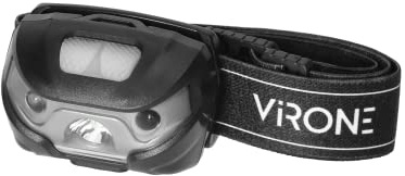 Virone LT-6 LED Stirnlampe 3W 120lm 1200mAh Li-Po Beweglicher Kopf