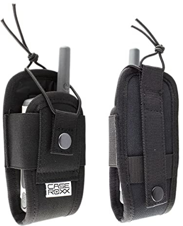 caseroxx Funkgerätetasche Schutz-Holster Molle kompatibel mit, Zubehör, für Freizeit - Outdoor Aktivitäten, Einsatzkräfte