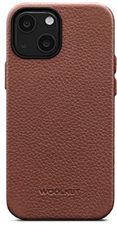 Woolnut Leather Case Cover for iPhone 13 Mini - Cognac Brown