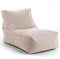 mokebo® Sitzsack für Kinder & Erwachsene 'Der Gelassene', Bean Bag mit EPS-Perlen Füllung, Relaxliege für drinnen, Sitzkissen, Bodenkissen federleicht, Bodensessel, Liege aus Stoff in beige
