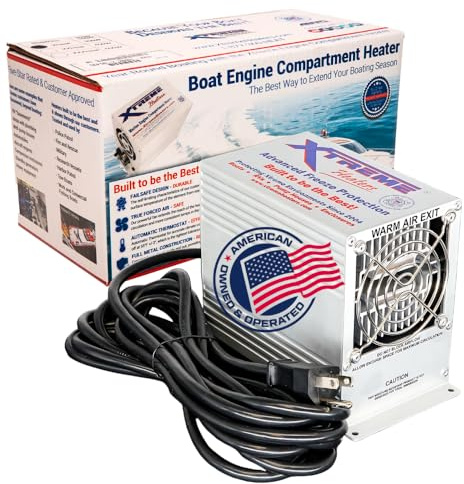 Boat Engine Compartment Heater | 400w Marine Certified Bilge Heater, Use For Winter Storage, Under RV, Freeze Protection, Well House, Campers, Greenhouses, & Boats