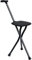 Walking Poles Behinderung Medizinische Hilfe Faltbar Gehstock Mit Sitzfläche Aluminium Wanderstöcke Stuhl 3 Beine Gehstock Und Sitz Für Ältlich Wanderstab Gehhilfe,Schwarz,90cm/35inch