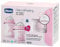 Chicco NaturalFeeling Ensemble tétine et anti-coliques 0 mois 150 ml Silicone souple et double valve anti-colique Alimentation naturelle et allaitement mixte Rose