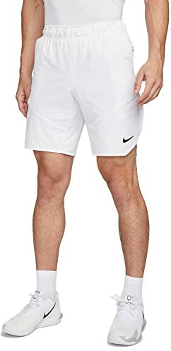 Nike Mens Short Nikecourt Dri-Fit Advantage, White/Black, DD8331-100, 2XL