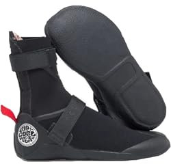 RIP CURL Flashbomb 5mm Round Toe Wetsuit Boots Boot - Black - Easy Stretch Flash Lining