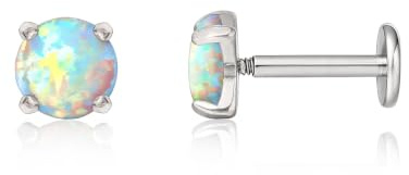 limerencia 18G Titan Tragus Piercing, 2 Stück Medizinische Lippenpiercing Labret Stecker Hypoallergen Helix Piercing ohr für Bauchnabel Zunge Augenbraue Lippe Septum Nase Ohr Piercing