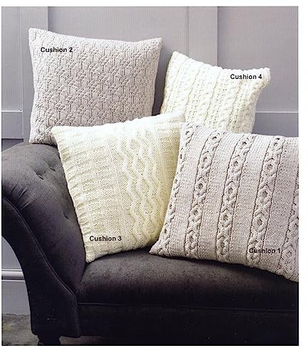Chunky Knitting Pattern - Home Accessories Cable Knit Cushion Covers (UKHKA 242)