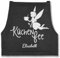 Schürze - Damen Frauen - Küchenfee mit Name I Kochschürze Küchenfee - 85x69 - Jeans Schwarz - personalisierte geschenke küche kochschuerze koch kochschürzen küchenfee+schürze