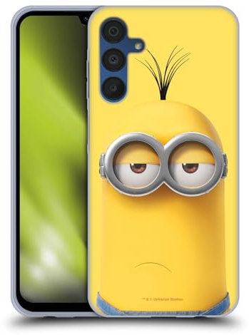 Head Case Designs Offizielle Despicable Me Kevin Minions Volles Gesicht Soft Gel Handyhülle Hülle kompatibel mit Samsung Galaxy A15