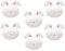 Alipis Oeufs De Pâques Coquille Lapin en Forme De Nouveauté Oeuf De Pâques Capsules Vides 50Pcs Capsule Remplissable Chasse Aux Œufs De Pâques Conteneurs Surprise en Plastique pour Les