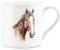 Purely Home Watercolour Horse Mug - Farm Animals Watercolour Art Bone China Mug - Tea/Coffee Hot Drinks Cup Present/Gift