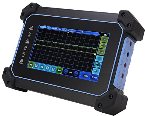 Oscilloscope à 4 Canaux, Kit d'Oscilloscope AC100-240 V Stockage Rapide et Convivial des Formes d'onde pour l'usine (Prise UE)
