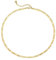 Jenosy 18K Choker Kette Damen Gold Goldene Figaro Kette 3.4MM Cut Choker Gold Ketten Schmuck Halskette Link Kette für Frauen