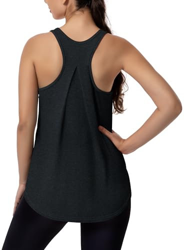 Dawnrole Damen Sport Tank Top Ärmelloses Yoga Oberteil Laufen Fitness Shirt