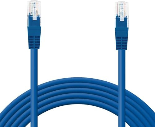 OcioDual Cavo Ethernet Cat.6 di 3m Cavo di Rete UTP AWG24 Blu 1 Gbps 250 MHz con Connettore RJ45, Compatibile con PC PS5 PS4 XBOX X/S TV BOX ROUTER NAS Server Cat.5 e Cat.5e