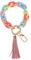 KALIONE Schlüsselanhänger Damen Armband süßer Schlüsselanhänger, klobiger Kettenglieder-Schlüsselbund, Boho Moderner Auto-Schlüsselanhänger, Acryl-Schlüsselring-Armband, süßer Auto-Schlüsselanhänger